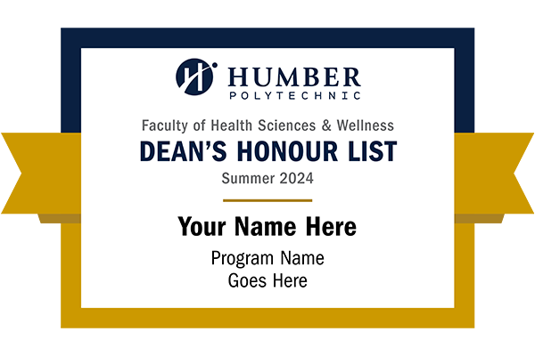 Dean's honour list Summer 2024 badge