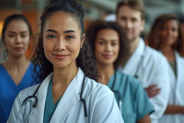 Nurses posing for photo