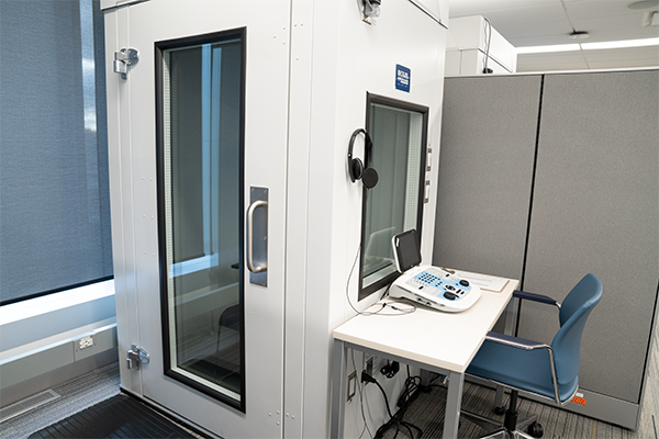 hearing lab booth
