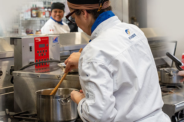 humber culinary student cooking
