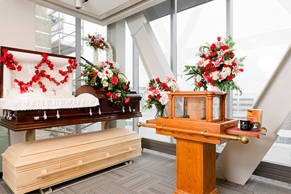 funeral showcase floor