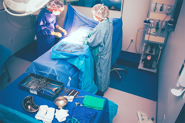 Person being operated on