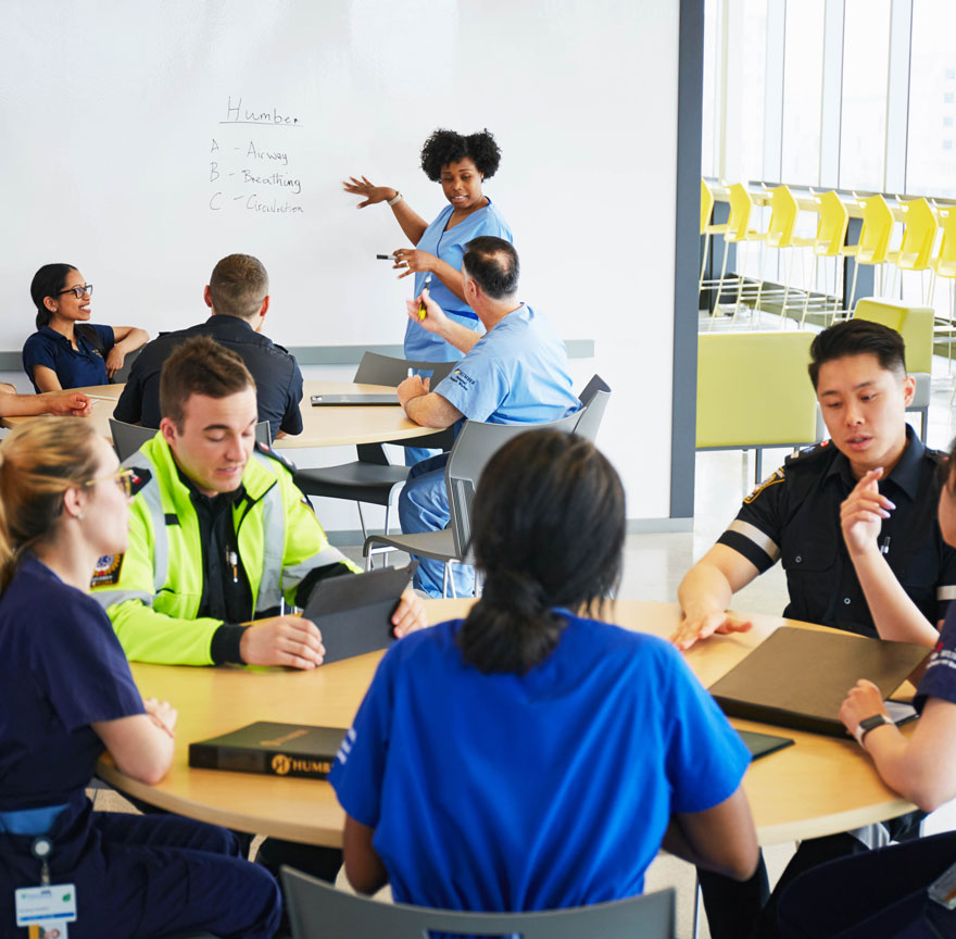 students in PSW training at Humber Heights